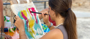 ibizaecotours.com Actividades sostenibles. Taller de pintura sobre tela